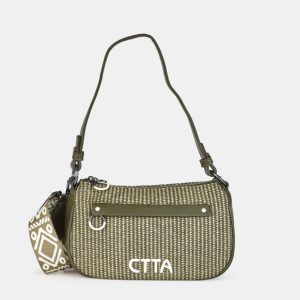 BOLSO BANDOLERA CON ASA HOMBRO FOX VERDE 23 X 14 CM