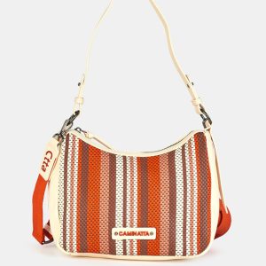 BOLSO CON ASA HOMBRO REDONDO CUMBIA CUERO 26 X 18 CM