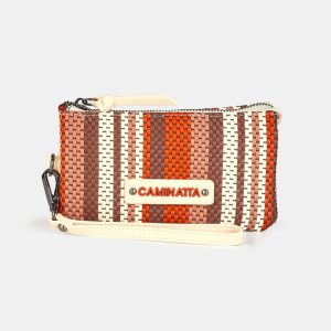 MONEDERO NECESER CON ASA DE MANO CUMBIA CUERO 18 X 10 CM