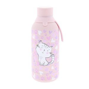BOTELLA TERMO ACERO 500 ML GATO
