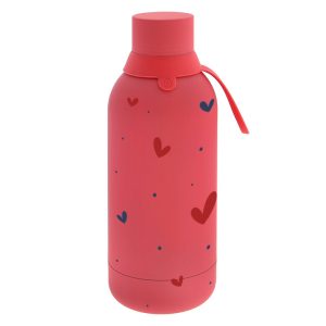 BOTELLA TERMO ACERO 500 ML CORAZONES