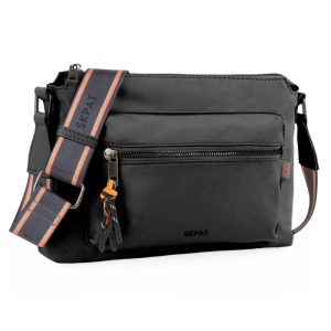 BOLSO BANDOLERA PARMA NEGRO 6X27X18