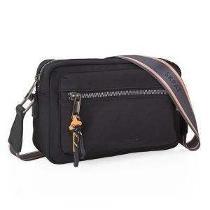 BOLSO BANDOLERA PARMA NEGRO 8X22X14