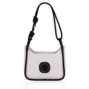 BOLSO BANDOLERA DULUTH BLANCO-NEGRO 9X26X21