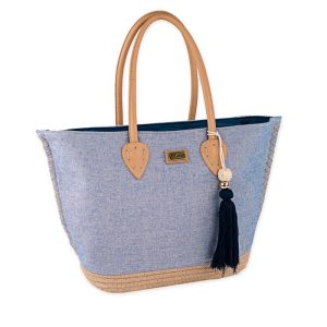 BOLSO PLAYA MAUI AZUL 15X57X32