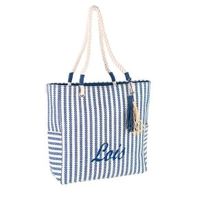 BOLSO CAPAZO PLAYA MAUI AZUL MARINO 13X50X36