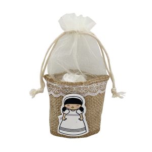 12 BOLSITAS DETALLES COMUNION NI?A