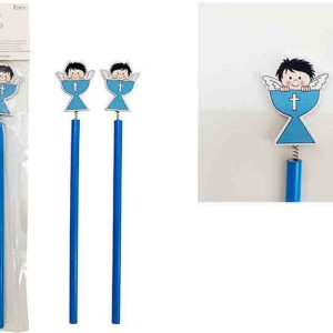 BLISTER 2 LAPICES COMUNION NI?O AZUL