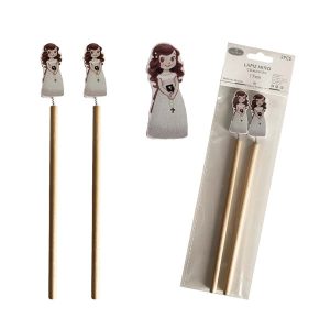 LAPICES COMUNION NI?A 2U