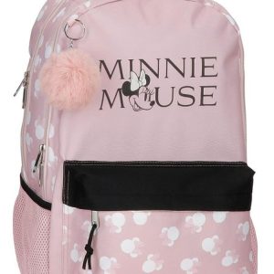 MOCHILA ESCOLAR DOBLE MINNIE HEADS 44CM