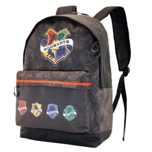 MOCHILA ESCOLAR HARRY POTTER ESCUDO HOGWARTS