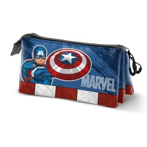 PORTATODO TRIPLE CAPITAN AMERICA GEARS