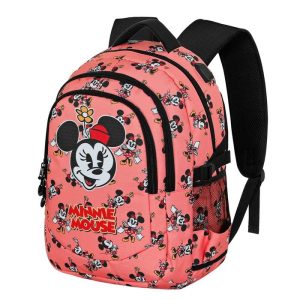 MOCHILA TRIPLE MINNIE MOUSE AQUA