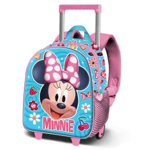 MOCHILA 3D CON RUEDAS PEQUE?A MINNIE MOUSE HAPPINESS