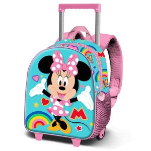 MOCHILA 3D CON RUEDAS PEQUE?A MINNIE MOUSE GREET