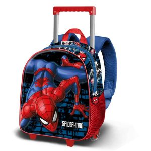 MOCHILA 3D CON RUEDAS PEQUE?A SPIDERMAN WALL