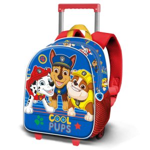 MOCHILA 3D CON RUEDAS PEQUE?A LA PATRULLA CANINA COOL