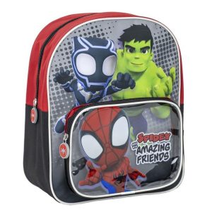 MOCHILA INFANTIL SPIDEY BOLSILLO TRANSPARENTE