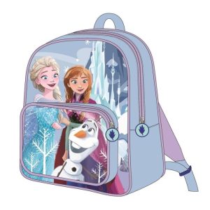 MOCHILA INFANTIL FROZEN CON BOLSILLO TRANSPARENTE