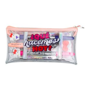 SET DE ESTUCHE + 3 BOLIS HELLO KITTY X MR, WONDERFUL