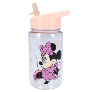BOTELLA PP CON PAJITA 450ML MINNIE MOUSE DRINK UP
