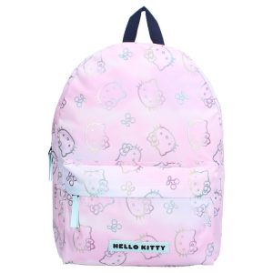 MOCHILA INFANTIL DELANTERO HELLO KITTY PARTY IRIDISCENTE
