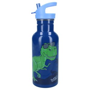 BOTELLA ALUMINIO CON PAJITA 500ML DINO TAKE A SIP