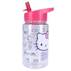 BOTELLA PP CON PAJITA 450ML HELLO KITTY DRINK UP
