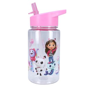 BOTELLA PP CON PAJITA 450ML GABBY?S DOLLHOUSE DRINK UP