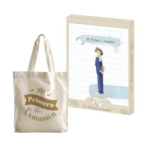 LIBRO COMUNION NI?O + BOLSA TOTE