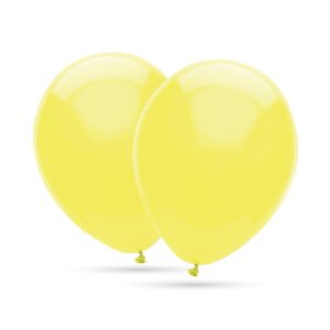 GLOBOS 35 CM ? BOLSA-SOLAPA 20 UNIDADES DECOHELIUM AMARILLO