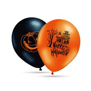 GLOBOS 30 CM ? BOLSA-SOLAPA 10 UNIDADES HALLOWEEN SURTIDOS