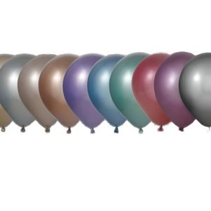 GLOBOS 28 CM BOLSA-SOLAPA 25 UNIDADES ? EFECTO ESPEJO SURTI