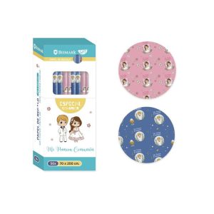 CAJA 50 ROLLO PAPEL DE REGALO COMUNION 70X200 SURTIDOS