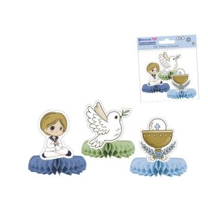 ADORNOS SOBREMESA PACK 3 UDS NI?O PRIMERA COMUNION