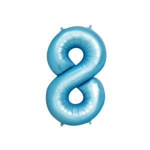 GLOBO POLIAMIDA N?8 100CM AZUL PASTEL APTO HELIO 1 UD