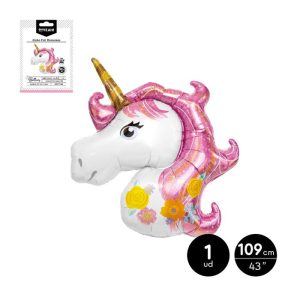 GLOBO POLIAMIDA UNICORNIO PASTEL 109 CM APTO HELIO