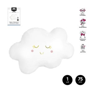 GLOBO FOIL FORMA NUBE 71X58CM APTO HELIO