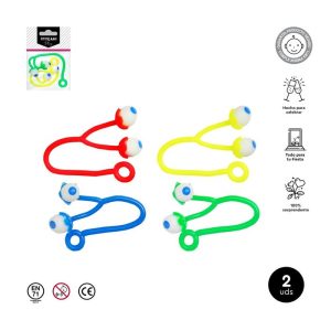 JUGUETE PI?ATA MANO LOCA OJOS COLORES SURTIDOS 2 UNIDADES