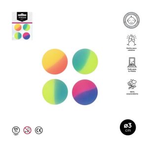 JUGUETE PI?ATA PELOTA SALTARINA SURTIDAS NEON 30MM 4 UNI