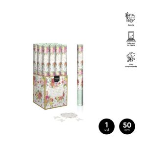 CA?ON CONFETI MARIPOSAS BLANCO 50CM