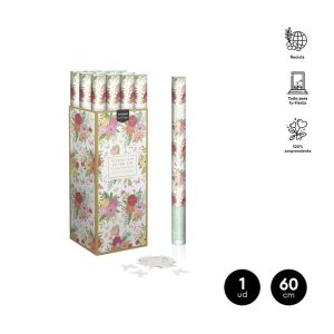 CA?ON CONFETI MARIPOSAS BLANCO 60CM