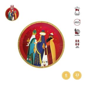 PLATO REYES MAGOS 23CM CARTON 6 UDS