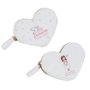 MONEDERO FORMA CORAZON COMUNION NI?A SURTIDOS