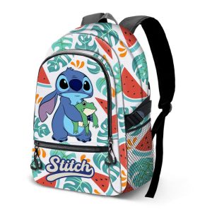 MOCHILA TRIPLE CREMALLERA LILO Y STITCH FROG