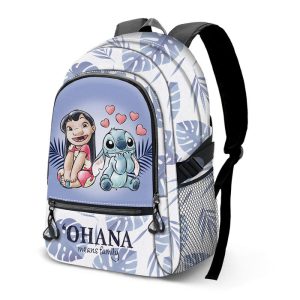 MOCHILA TRIPLE CREMALLERA LILO Y STITCH COUPLE