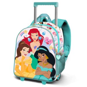 MOCHILA 3D CON RUEDAS PEQUE?A PRINCESAS DISNEY RAINBOWS