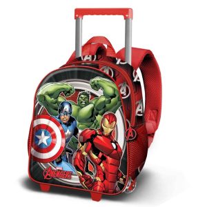 MOCHILA 3D CON RUEDAS PEQUE?A LOS VENGADORES ALMIGHTY