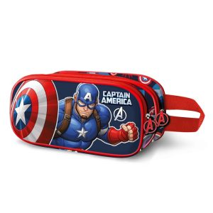 PORTATODO DOBLE 3D CAPITAN AMERICA PATRIOT