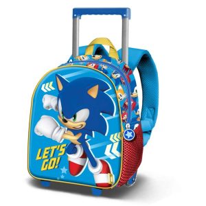 MOCHILA 3D CON RUEDAS PEQUE?A SONIC GO